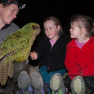 Famille Cole et Sirocco le Kakapo